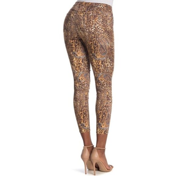 L'AGENCE Margot Leopard Paisley Skinny Jeans - Picture 2 of 3